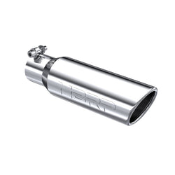 MBRP Universal Polished Exhaust Tip 2.5" Inlet/3.5" Outlet/12" Length Angled Rolled End