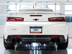 AWE Tuning 2016-2023 Camaro SS/ZL1 Touring Axleback w/ Quad Black Tips - AWE3015-43115