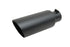 Gibson Round Dual Wall Slash-Cut Tip - 5in OD/4in Inlet/12in Length - Black Ceramic