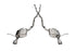 Corsa 11-21 Jeep Grand Cherokee Xtreme 2.5in Cat-Back Dual Rear Exit w/ Single 4.5in Polished Tips
