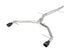 aFe 2017-2019 Audi A4 2.0L MACH Force-Xp SS Axle-Back Exhaust w/ Black Tip