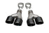 Corsa 2014-2021 Jeep Grand Cherokee Pair 2.5" Inlet/4" Outlet Black PVD Pro-Series Tip Kit