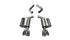 Corsa 15-19 Dodge Challenger 6.4L/17-19 Challenger 5.7 Polished Sport Axle-Back Exhaust w/3.5in Tips
