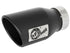 aFe Universal Black Exhaust Tip (Left Side) 3in In x 4-1/2in Out x 9in L Clamp-On