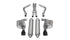 Corsa 12-13 Dodge Charger SRT-8 6.4L V8 Black Sport Cat-Back Exhaust