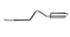 Gibson 91-96 Jeep Wrangler YJ 4.0L 2.5in Cat-Back Single Exhaust - Stainless