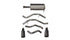 Corsa 2019-2023 Ram 1500 5.7L SS 3" Sport CatBack w/ 5" Gun Metal Tips