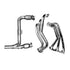 BBK 2007-2011 Jeep 3.8L 1-5/8" Long Tube Headers w/ Y Pipe w/ Converters Silver Ceramic