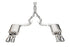 Corsa 2024 Ford Mustang GT 5.0L 3" Xtreme Catback w/ Twin 4" Polished Tips