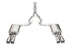 Corsa 2024 Ford Mustang 5.0L 3" Active Catback w/ Twin 4" Polished Straight Tips