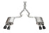 Corsa 2024 Ford Mustang Dark Horse 5.0L Xtreme Valved Catback w/ Quad Black PVD Slash PS Tips