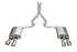 Corsa 2024 Ford Mustang Dark Horse 5.0L Xtreme Valved Catback w/ Quad 4.5" Polished Slash Tips