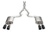 Corsa 2024 Ford Mustang Dark Horse 5.0L Xtreme Valved Catback w/ Quad Black PVD Straight PS Tips