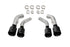 Corsa 2016-2024 Chevrolet Camaro SS / ZL1 Black Carbon Fiber 4.5in Twin Tip Kit