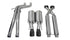 Corsa 06-10 Jeep Grand Cherokee 6.1L SRT-8 V8 Black Sport Cat-Back Exhaust