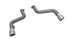 QTP 16-18 Chevrolet Camaro SS 6.2L 304SS Eliminator Muffler Delete Axle Back Exhaust w/4.5in Tips