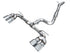 AWE 2022-2024 Volkswagen Golf R MK8 3" Track Catback w/ Chrome Silver Tips