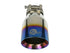 aFe Mach Force XP 304 Stainless Steel Clamp-On Exhaust Tip 2.5in Inlet / 4in Outlet - Blue Flame