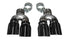 Corsa 16-18 Cadillac ATS 3.6T 4in Inlet / 4in Outlet Twin Black Tip Kit (For Corsa Exhaust Only)