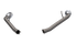 QTP 14-15 Chevrolet Camaro SS 6.2L 304SS Eliminator Muffler Delete Axle Back Exhaust w/4.5in Tips