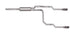 Gibson 87-92 Ford F-150 Custom 4.9L 2.5in Cat-Back Dual Split Exhaust - Stainless