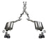 Corsa 18-20 Ford Mustang GT Convertible w/o Active Valves Sport Cat-Back w/ Black PVD 4in Tips