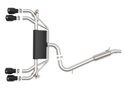 afe 2015-2019 Volkswagen Golf R 2.0L 304 SS Catback Exhaust w/ Black Tip