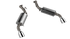 QTP 10-13 Chevrolet Camaro SS 6.2L 304SS AR3 Axle Back Exhaust w/4.5in Tips