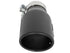aFe Universal Black Exhaust Tip (Left Side) 3in In x 4-1/2in Out x 9in L Clamp-On