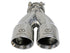aFe Takeda 2.5" 304 SS Clamp-on Exhaust Tip 2.5in Inlet 3in Dual Outlet - Polished