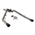 QTP 19-20 Ram 1500 304SS Screamer Cat-Back Exhaust Rear Split Exit w/4.5in Black Tips