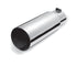 Gibson Polished SS Round Single Wall Straight-Cut Tip 3.5" Outlet/2.75" Inlet/12" Length