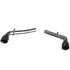 QTP 14-15 Chevrolet Camaro SS 6.2L 304SS Eliminator Muffler Delete Axle Back Exhaust w/4.5in Blk Tip