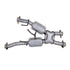 BBK 79-93 Mustang 5.0 Short Mid X Pipe w Catalytic Converters 2-1/2 For Automatic Long Tube Headers