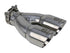 aFe Takeda 2.5" 304 SS Clamp-on Exhaust Tip 2.5in Inlet 3in Dual Outlet - Polished