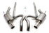 JBA 11-14 Ford Mustang GT/GT500 5.0L/5.4L/5.8L 409SS Dual Rear Exit Cat-Back Exhaust
