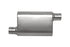 Gibson CFT Superflow Offset/Offset Oval Muffler - 4x9x18in/2.25in Inlet/2.25in Outlet - Stainless