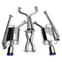 Invidia 2007-2013 Infiniti G35/G37 Sedan Q300 SS Catback w/ Titanium Tips