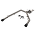 QTP 19-20 Ram 1500 304SS Screamer Cat-Back Exhaust Rear Split Exit w/4.5in Black Tips