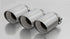 Remus 2018 Honda Civic Type-R FK8 2.0T 102mm Straight Chrome Tail Pipe Set (Triple Tip)