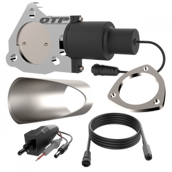 QTP 3" QTP Electric Exhaust Cutout DIY Combo Kit (Includes QTEC30 & 10301)