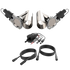 QTP Dual 3.5" Electric Valves / Wiring / 1 Toggle Switch / 2 SS 3.5" Cutouts