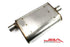 JBA Universal Chambered Style 304SS Muffler 13x9.75x4 2.5in Inlet Diameter Offset/Center