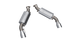 QTP 16-18 Chevrolet Camaro SS 6.2L 304SS AR3 Axle Back Exhaust w/4.5in Dual Tips