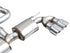 AWE MK8 Volkswagen Golf R 3in Touring Edition Quad Exhaust - Chrome Silver Tips