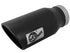 aFe 5in 304 Stainless Steel Exhaust Tip 5In x 7Out x15Lin Bolt-On Right-Blk