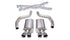Corsa 12-13 Chevrolet Corvette C6 ZR1 Sport Cat-Back Dual Rear Exit w/ Twin 4.0in Pol Tips