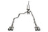 Corsa 19-23 GMC Sierra 1500 Cat-Back Dual Rear Exit with Twin 4in Polished Pro-Series Tips