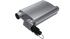 QTP 2.5in Weld-On 304SS Screamer Muffler w/Bolt-On QTEC Electric Cutout