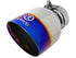 aFe Takeda 304 SS Burnt End Clamp-On Exhaust Tip 2.5in. Inlet / 4.5in. Outlet